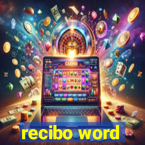 recibo word